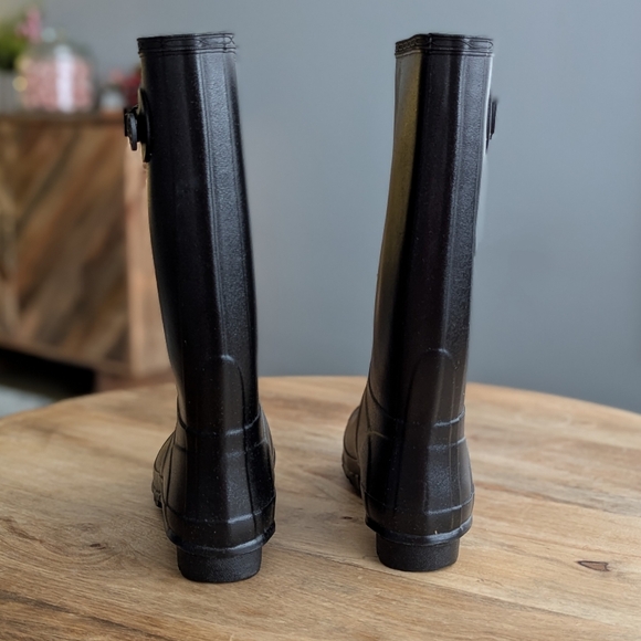 Hunter Field Huntress Rubber Boots, Wider Calf, Size 10 - Picture 4 of 14